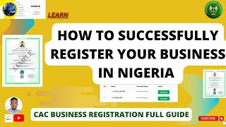 How To Successfully Register Your Business In Nigeria | CAC Business Registration Full Guide