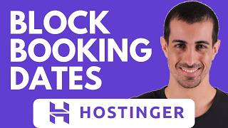 How to Block Certain Dates From Appointment Booking in Hostinger Website Builder