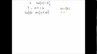 Scalar linear model and scaling of variance