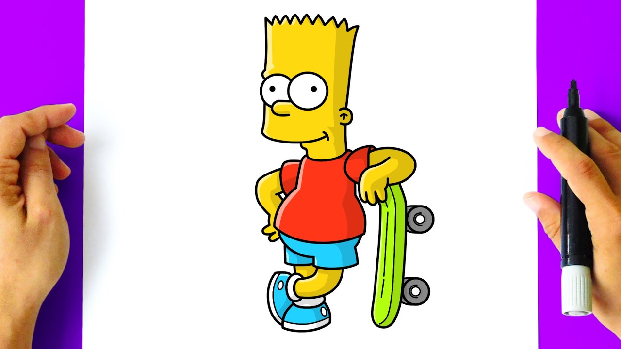 Como desenhar o Bart Simpson #desenhar #comodesenhar #bartsimpson