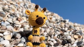 tutorial: crochet GIRAFFE / вʼязана ЖИРАФА, part 1 (head, ears, horns)