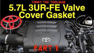 Toyota Lexus 5.7L 3UR-FE Valve Cover Gasket Replacement (Part 1 - Removal) by Timmy The Toolman 1,414 views 3 weeks ago 52 minutes