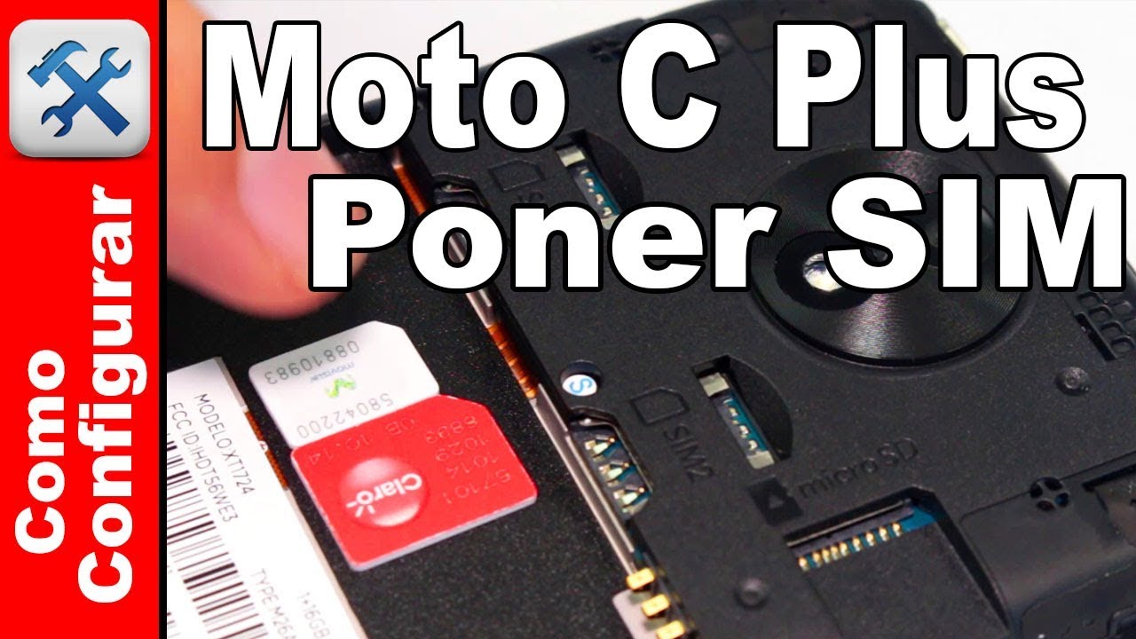 Moto C Plus como poner la SIM card y la Micro SD - Comoconfigurar - YouTube