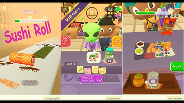 Sushi Roll 3D Gameplay All Levels (Android, iOS)  #3