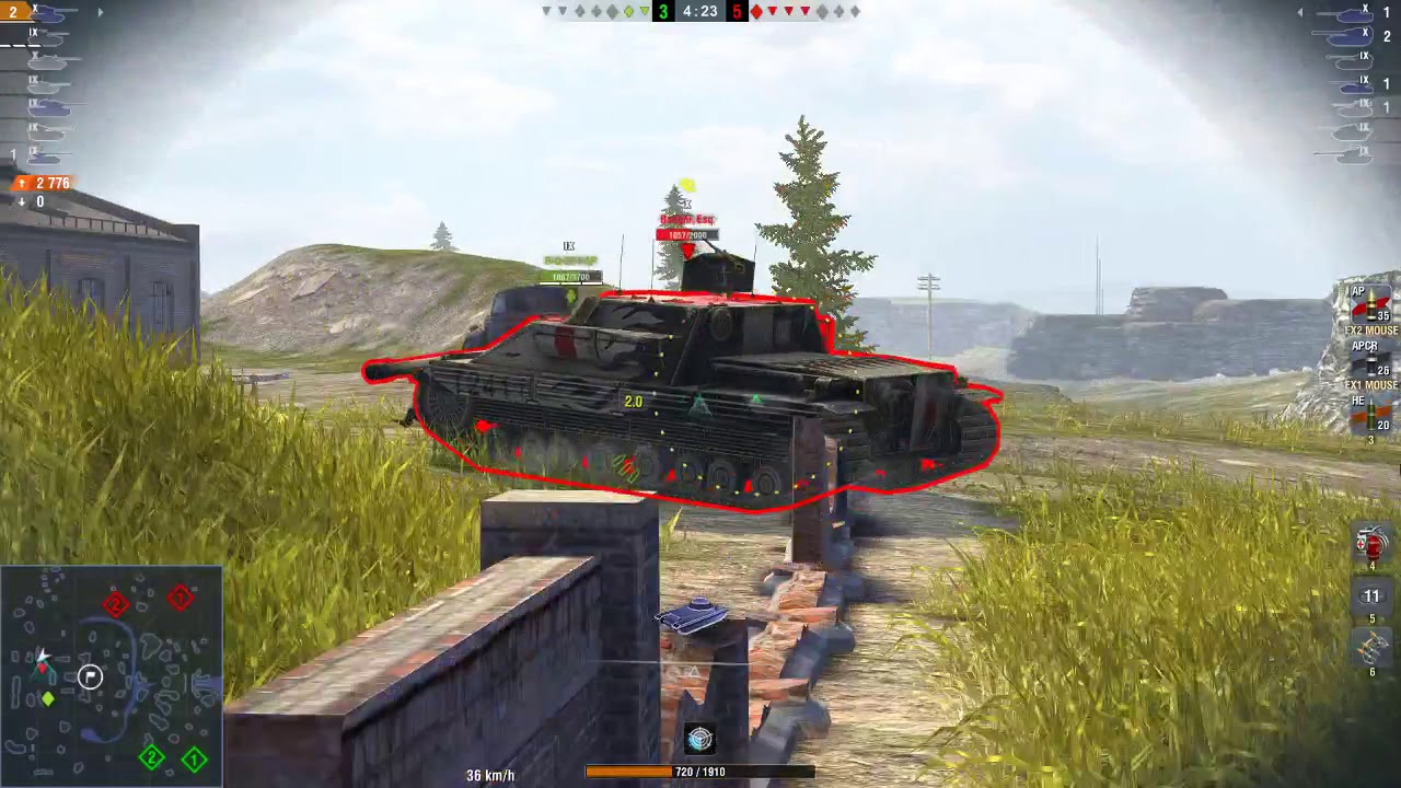 wotblitz WOT Blitz / FV4005 / 4 kills / 7 987 dmg
