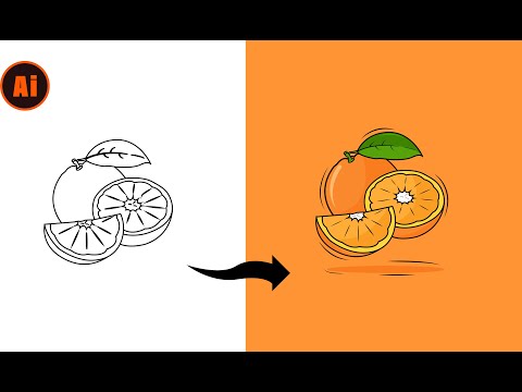 Adobe Illustrator CC Tutorial Flat Design | Orange