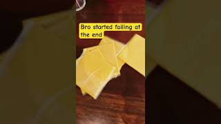 Cheese slap 🧀 👋 #cheese #slap #shorts