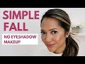 Simple Fall No Eyeshadow Makeup