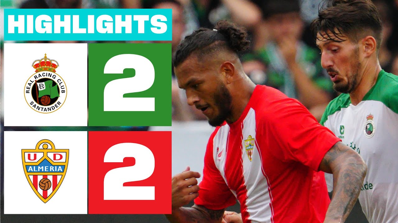 REAL RACING CLUB 2 - 2 UD ALMERÍA | RESUMEN LALIGA HYPERMOTION - YouTube