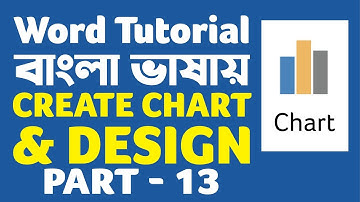 How To Create Chart & Design - Microsoft Word Bangla Tutorial - Part 13