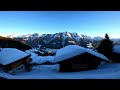 ★ 4K - Switzerland - Bettmeralp Sunset - Golden Hour - Time-lapse