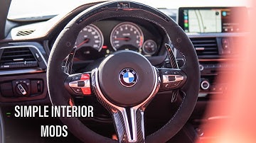 INSTALLING THE PERFECT INTERIOR MODS ( M1/M2 BUTTONS, RED START STOP BUTTON AND CF PADDEL SHIFTERS!