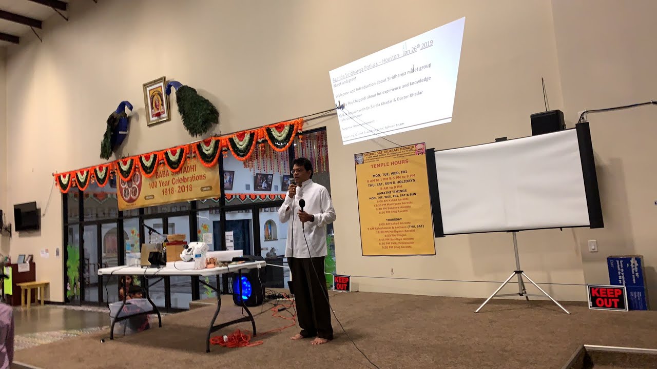 Millets potluck Shiridi sai Jalaram Mandir Houston by Raj Chappidi