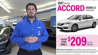 Smail Honda Special Lease Offers (October 2017)