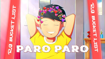 @R.G Bucket List | NEJ PARO || Rg bucket list status || Nej Paro song |