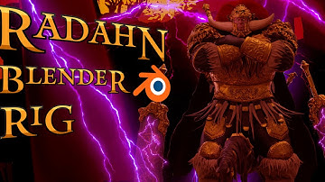 General Radahn from Elden Ring animation in Blender