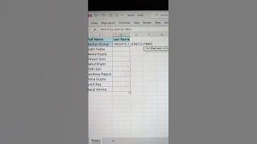 Separate Last Names From Data In Excel 💯 | Useful Excel Functions🔥 #shorts #excelfunctions #bytetech