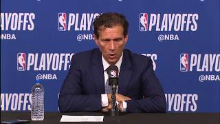 Quin Snyder Postgame Interview | Jazz vs Rockets - Game 2 | May 2, 2018 | 2018 NBA Playoffs