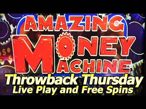 Amazing Money Machine Slot Machine, a Pompeii re-sking for Throwback Thursday at Soboba Casino!