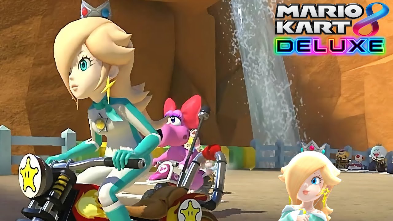 Mario Kart 8 Deluxe Rosalina Gameplay Double Cherry Cup (DLC Wave 5