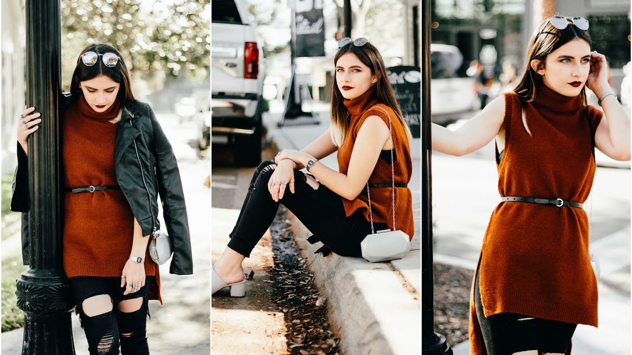 Orange Turtleneck LOOKBOOK
