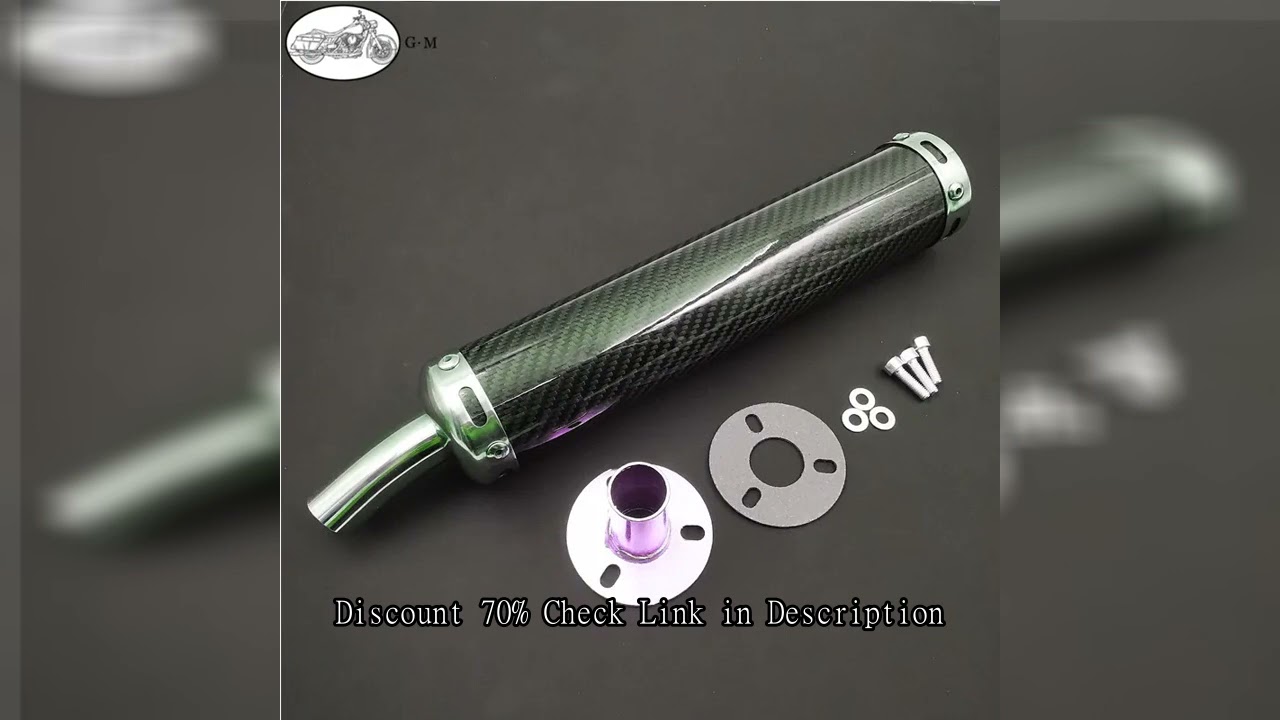 60X280mm Metal Universal Motorcycle Accessories Racing Exhaust Muffler Silencer 2 Stroke Exhaust Pip