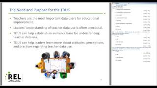 Teacher Data Use Survey Webinar Series: Webinar 1: Overview (REL Appalachia)