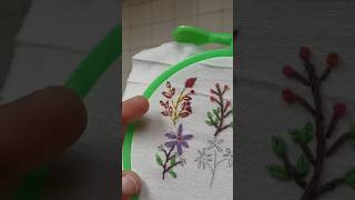 Simple flower embroidery #embroiderylover #embroidery #handembroidery #youtubeshorts #shortvideo