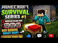 Minecraft Survival EP 1: 3 Bhed Maar Ke Bed Banaya 😱 First Night Skip!#Minecraft #MinecraftSurvival