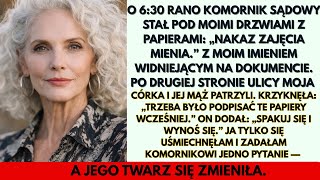 O 630 Rano Przyszed Komornik Sdowy Z Nakazem Zajcia Mienia  Zoya Go Moja Crka