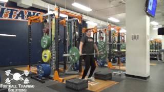 Snatch High Pull from Low Blocks