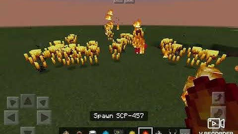 Blaze vs Scp-457 on Minecraft