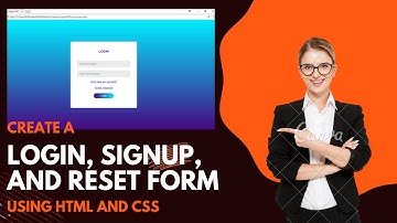 Login Form, Signup Form, and reset password form using HTML and CSS| Distance Learning