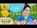 Peter cottontail and the tickly monkeys saturday morning yoga  cosmic kids