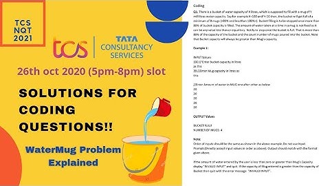 TCS NQT (2021)Coding Questions With Solutions