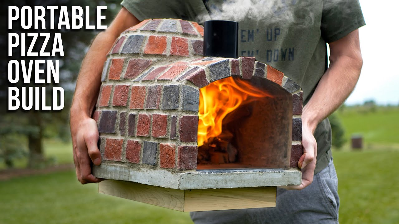 DIY Portable Wood Fire Pizza Oven Build - YouTube