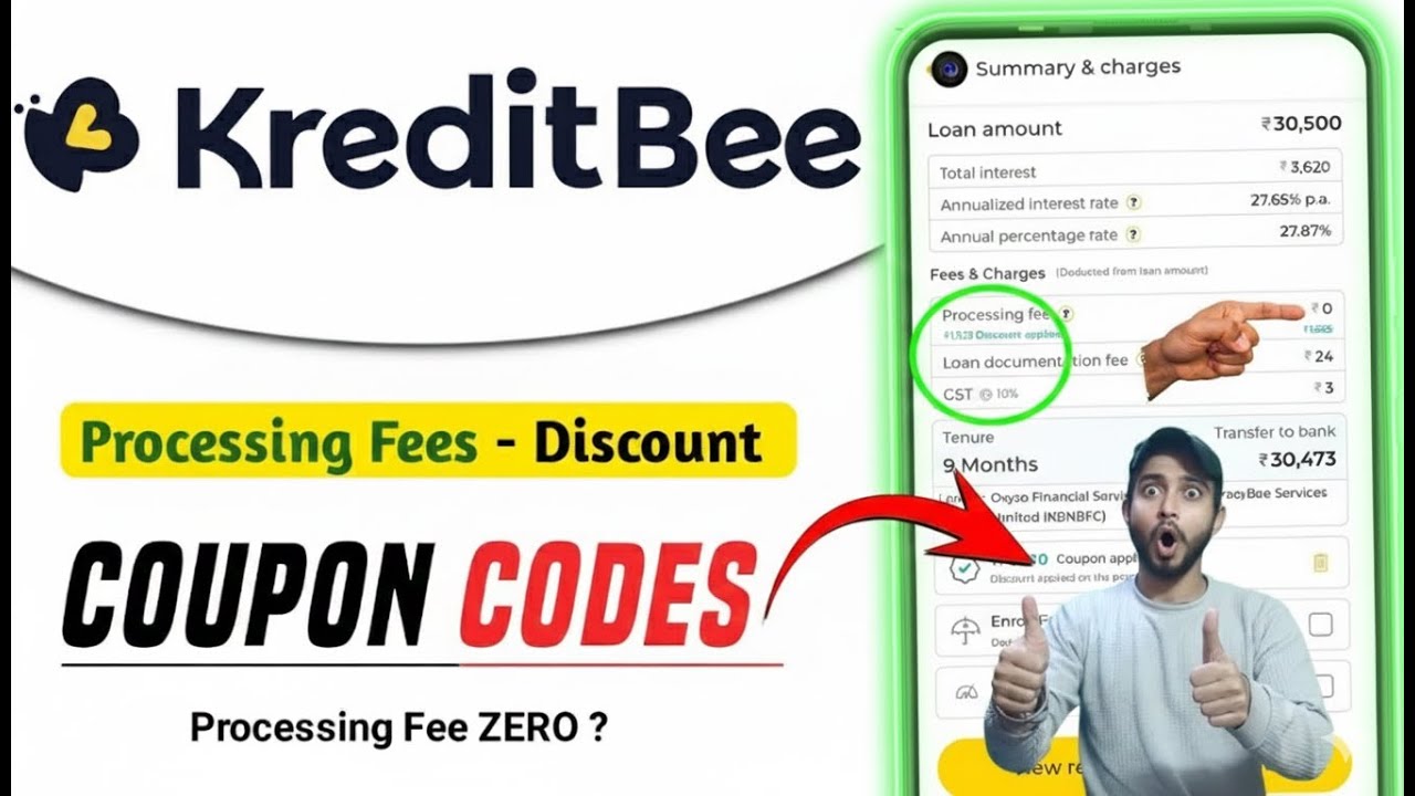 kreditbee coupon code for processing fee ? kreditbee coupon code | kreditbee processing fee discount