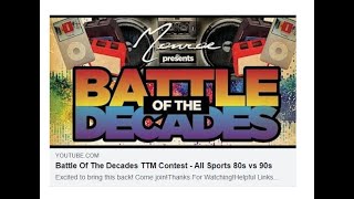 Battle Of The Decades All Sports TTM Autograph Contest - Team 80s Final Contest Update