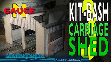 CARRIAGE SHED BUILD 3 - N gauge Model Railway
