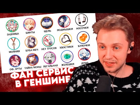 СТИНТ СМОТРИТ: ВСЕ ФАНСЕРВИСНЫЕ ДЕТАЛИ ПЕРСОНАЖЕЙ ГЕНШИНА | KokoOka