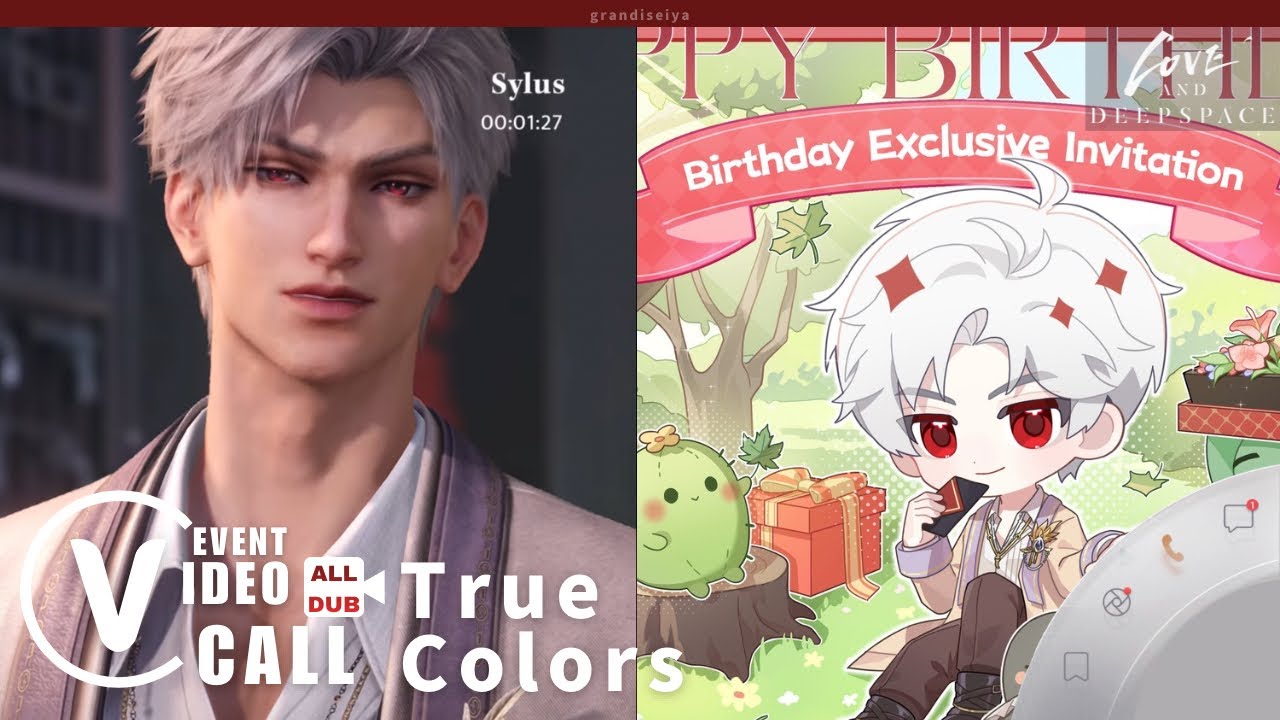 [EN/JP/KR/SCN DUB] Sylus: True Colors (2025 Birthday) Video Call | Love and Deepspace