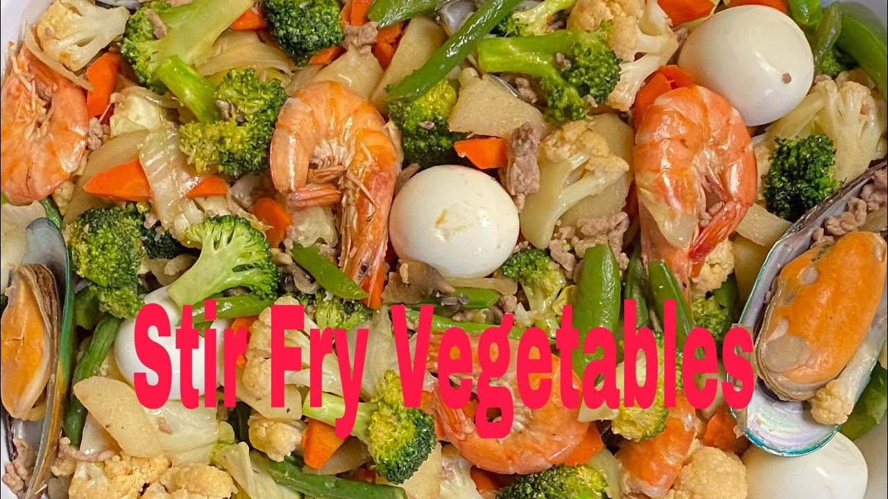 Stir Fry Vegetables Chopsuey Looks and Taste Delicious YouTube