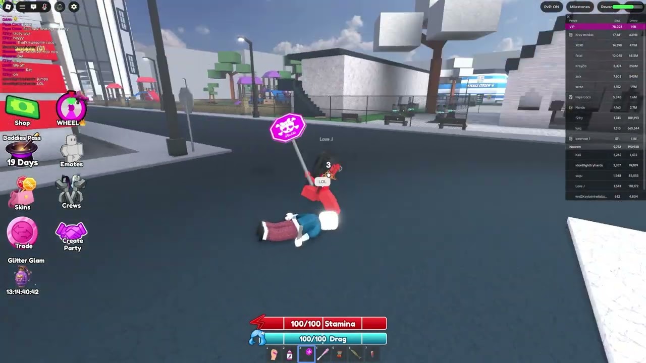 ПОЛУЧЕНИЕ НАПАДЕНИЯ В BADDIES ЧАСТЬ 4000