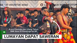 Rendi Ganong Dapat Saweran🤣‼️ Pramuka dan Anniversary SMK Sore 1 Ponorogo ke-38 tahun 
