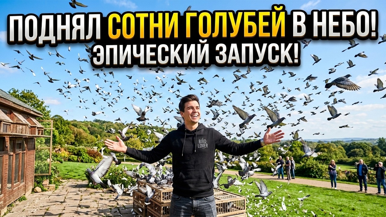 Сотни Голубей в Небе!