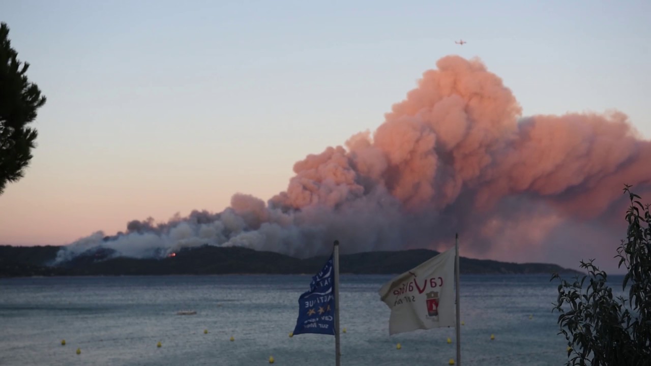 Incendie dans le Var, Lundi 24 Juillet 2017 - YouTube