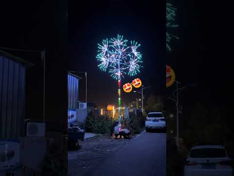Firework Tree.#tree #trees #fireworks #firework #fireworkshow #outdoorlighting #lightingdesign