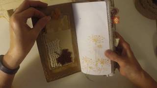 Autumn/Fall Traveler's Notebook Junk Journal Purples, Oranges, Golds