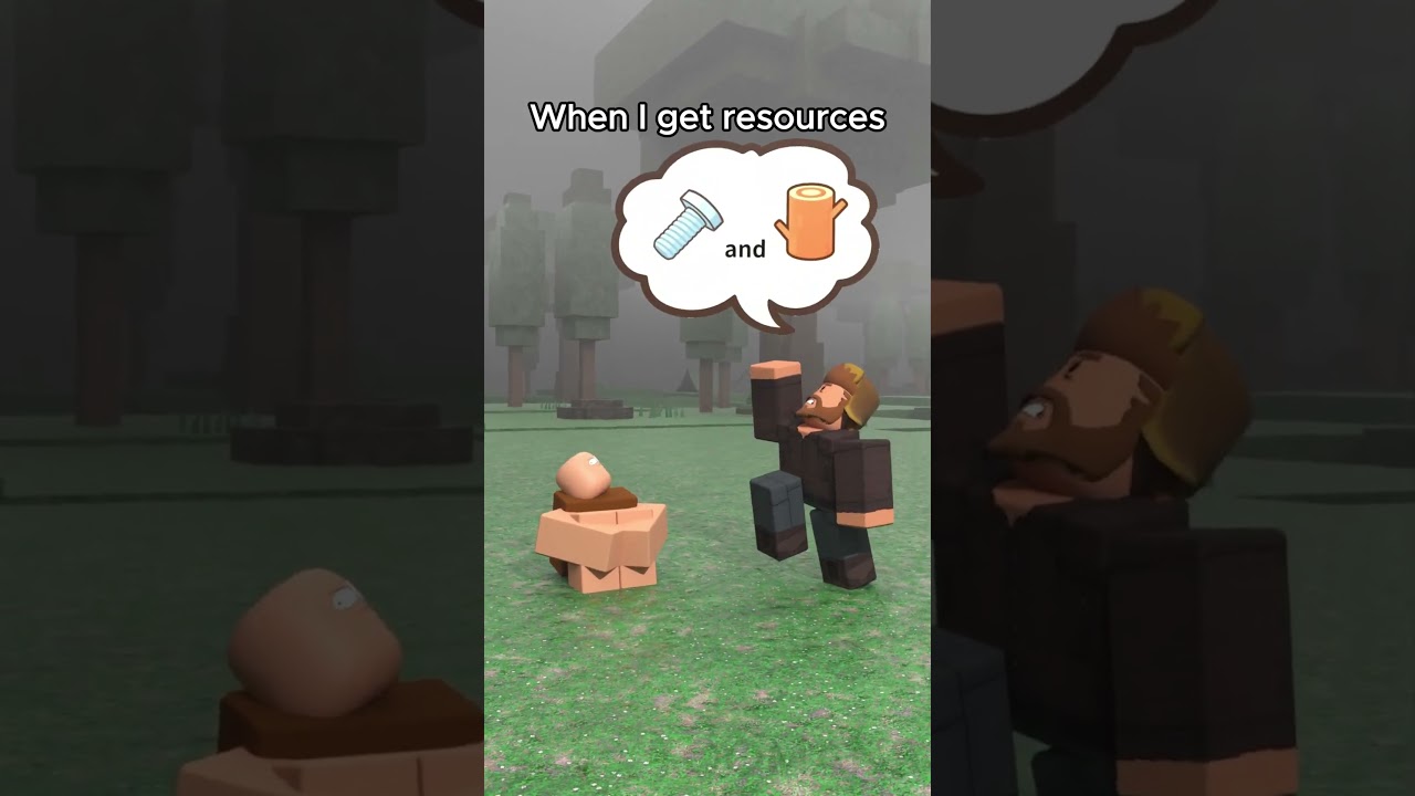 When I get resources in 99 Nights in the Forest