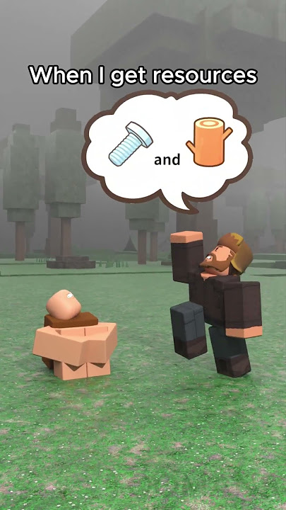 When I get resources in 99 Nights in the Forest ☠️